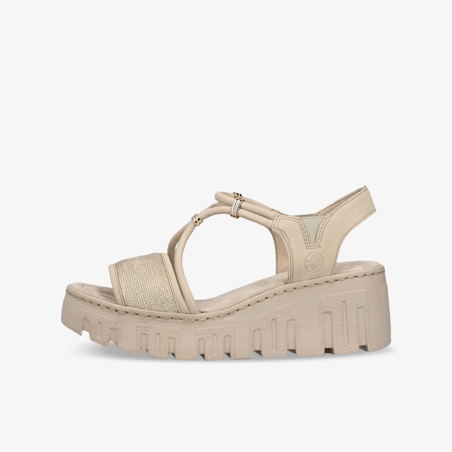 rieker Damen Plateausandalen